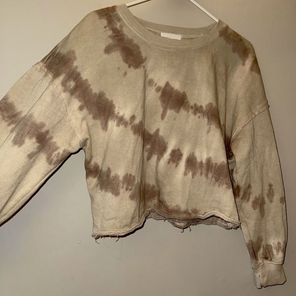 Tie-Dye crop Crewneck